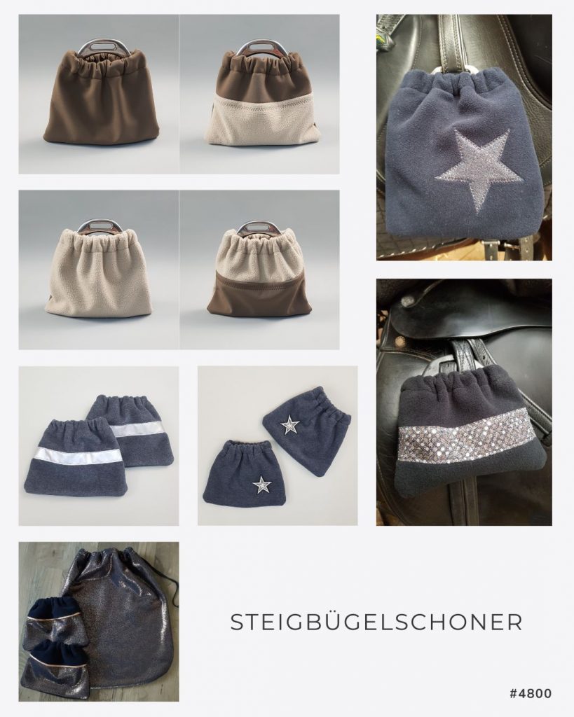 Lookbook Steigbügelschoner #4800 - fertige Modelle in verschiedenen Varianten