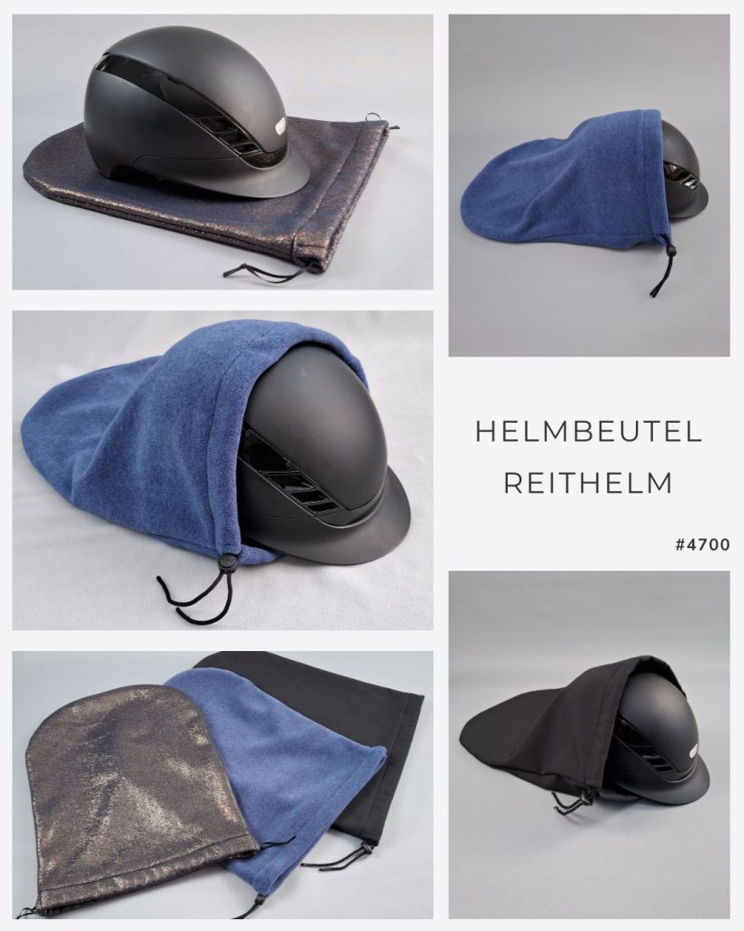 Lookbook Helmbeutel für Reithelm #4700 - fertige Modelle in verschiedenen Farben